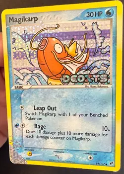 Magikarp 64/107 2005 EX Deoxys Pokemon Card Reverse Holo Common Stamped - Hp - Image 2