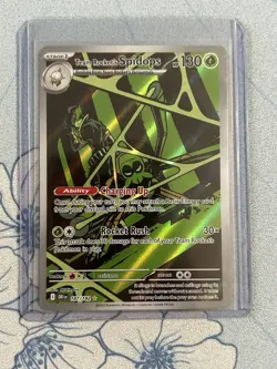 Pokemon TCG Team Rockets Spidops Card 187/182 Destined Rivals NM Condition - Image 1