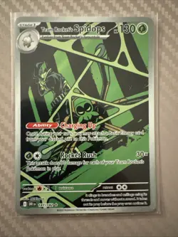 Pokemon TCG Team Rockets Spidops Card 187/182 Destined Rivals NM Condition - Image 1