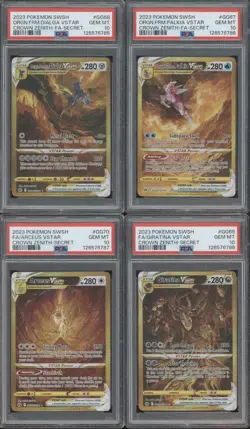Crown Zenith Gold Vstar Galarian Gallery Set GG67 GG68 GG69 GG70 Gem Mint PSA 10 - Image 1