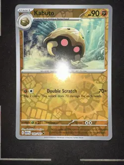 Pokemon Card Kabuto Scarlet & Violet 151 Reverse Holo 140/165 Near Mint - Image 1