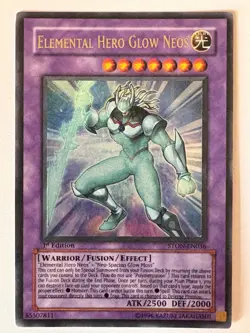 YUGIOH- Elemental Hero Glow Neos - STON-EN036 - Ultra Rare - 1st Edition - Image 1