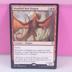 MTG LP Wrathful Red Dragon Commander Legends Battle for Baldur's Gate Regular - Image 1