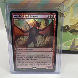 Wrathful Red Dragon Commander Legends: Battle for Baldur's Gate Foil - Image 1