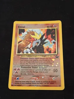 Entei #34 [Reverse Holo] Black Star Promo: WOTC - Pokemon Card TCG - Image 2