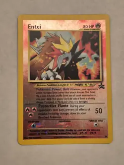 Entei 34 Reverse Holo Rare Black Star Promo Pokemon Card TCG - Image 1