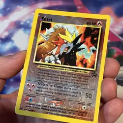 Entei 34 Reverse Holo Rare Black Star Promo Pokemon Card TCG - Image 3