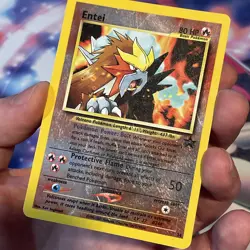 Entei 34 Reverse Holo Rare Black Star Promo Pokemon Card TCG - Image 5