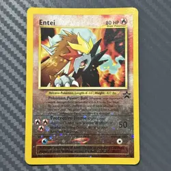 Entei 34 Reverse Holo Rare Black Star Promo Pokemon Card TCG MP - Image 1
