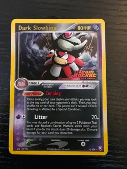 Dark Slowking 9/109 Holo Team Rocket Returns Pokemon TCG LP Lightly Played Eng - Image 1