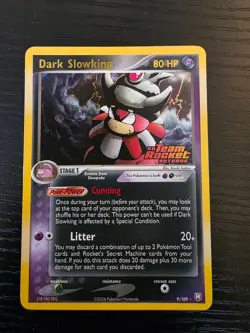 Dark Slowking 9/109 Holo Team Rocket Returns Pokemon TCG LP Lightly Played Eng - Image 2