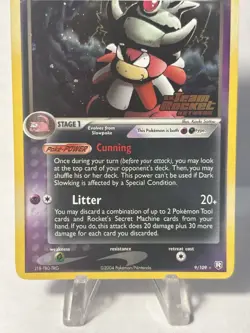 Pokemon Dark Slowking 9/109 Team Rocket Returns Set, Reverse Holo *Near Mint/LP* - Image 4
