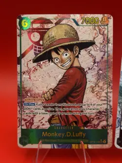 Luffy OP-13 Sec Alt Art Carrying On His Will Card Lot One Piece Tcg - Image 1