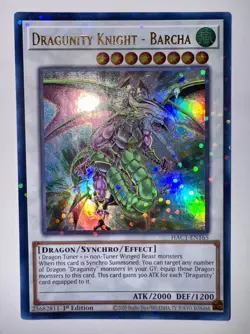 Yugioh Card Dragunity Knight Barcha HAC1-EN165 ULTRA RARE DUEL TERMINAL 1st NM - Image 1
