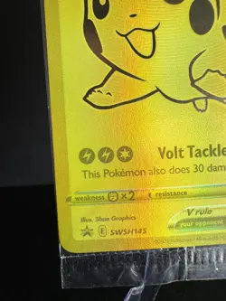 Pikachu V SWSH145 Celebrations 25th Anniversary Promo Gold Card SEALED NM - Image 4