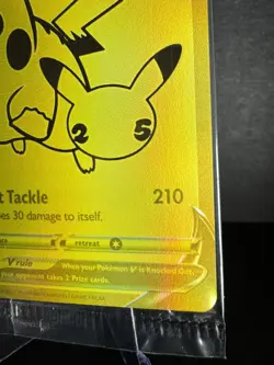 Pikachu V SWSH145 Celebrations 25th Anniversary Promo Gold Card SEALED NM - Image 5