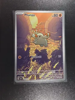 Pokemon TCG Phanpy Card Surging Sparks 205/191 Near Mint Condition - Image 1