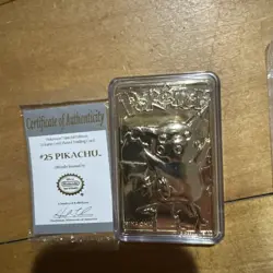 VINTAGE 1999 Burger King /Nintendo Pokemon 23K Gold Plated Trading Card Full Set - Image 3