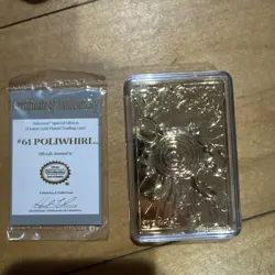 VINTAGE 1999 Burger King /Nintendo Pokemon 23K Gold Plated Trading Card Full Set - Image 5