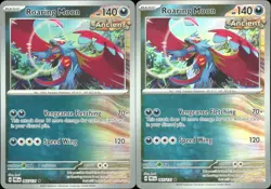 Roaring Moon 065/131 Prismatic Evolutions Poke Ball Pattern - 2 Card Lot - Image 1