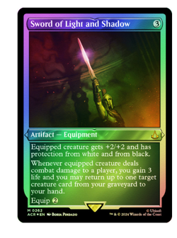 Sword of Light and Shadow - Foil Etched Assassin's Creed MTG - Image 1