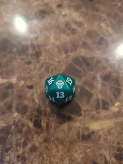 Dominaria United 🎲MTG d20 Spindown 20-sided Life Counter die dice *Green* - Image 1