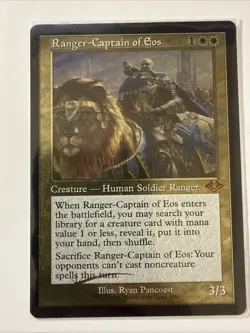 MTG: Ranger-Captain of Eos - (Foil Etched) (Retro Frame) MH1 Timeshifts NM - Image 1