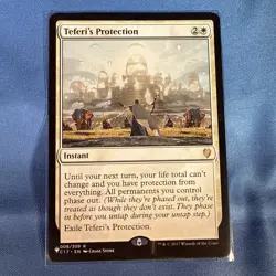 Teferi's Protection Commander 2017 Regular Rare Card, LP/NM Condition, MTG - Image 1
