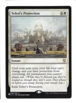 Teferi’s Protection C17 008/309 Rare Commander 2017 Magic The Gathering NM MTG - Image 1
