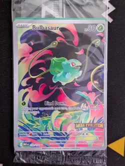 Pokemon Bulbasaur 133/132 English Mega Evolution Stamped Promo SEALED - Image 1
