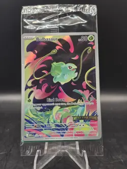 Pokemon TCG Bulbasaur 133/132 Mega Evolution Stamped Sealed Enhanced Booster - Image 1