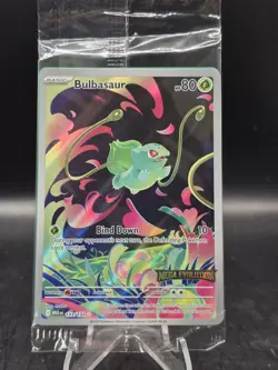 Pokemon TCG Bulbasaur 133/132 Mega Evolution Stamped Sealed Enhanced Booster - Image 4