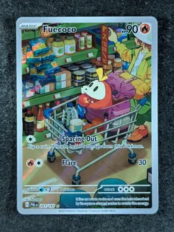 2023 Pokemon FUECOCO #201/193 Paldea Evolved Illustration Rare Holo English - Image 1