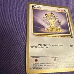 Meowth | 56 / 64 | Jungle | Fruit Rollup Gold Border Promo | Pokemon Card | LP - Image 2