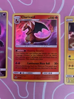 Pokemon TCG Armored Mewtwo SM228 & Charizard SM226 & Pikachu SM227 Holo Set - Image 3