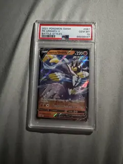 2021 POKEMON SWSH AS URSHIFU V BATTLE STYLES #087 GEM MT 10 - Image 1
