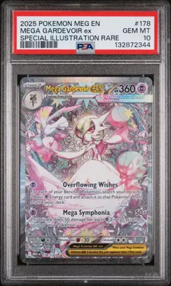 2025 POKEMON MEG EN-MEGA EVOLUTION #178 MEGA GARDEVOIR EX PSA 10 - Image 1