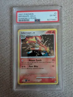 Pokemon TCG Infernape Diamond & Pearl 5/130 Holo Rare PSA 6 - Image 1