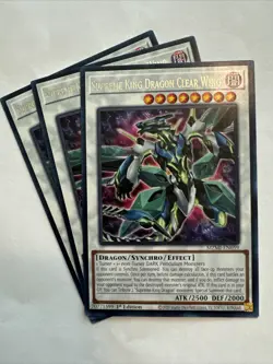 3x Supreme King Dragon Clear Wing 1st Edition Rare MZMI-EN059 Yu-Gi-Oh! - Image 1