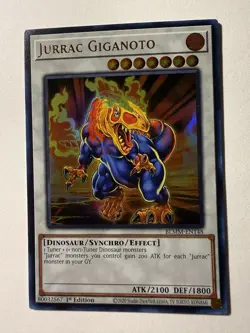 Jurrac Giganoto - BLMM-EN148 - Ultra Rare - 1st Ed. - NM/M Yugioh - Image 1