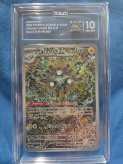 Pokemon TCG Magneton 159 Sv: Scarlet & Violet Promo Cards Holo! TAG 10! - Image 1