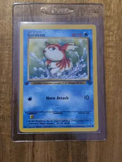 Goldeen 1st Edition - Near Mint - 1999 Pokemon TCG - #53/64 Jungle Set WOTC - Image 1