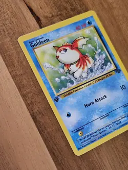 Goldeen 1st Edition - Near Mint - 1999 Pokemon TCG - #53/64 Jungle Set WOTC - Image 3