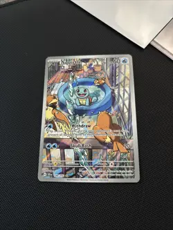 Pokemon TCG Squirtle Illustration Rare Card 148/142 Stellar Crown Series - Image 1