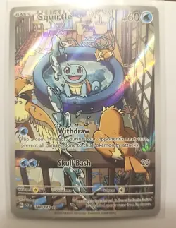 Squirtle 148/142 Stellar Crown Illustration Rare 2024 Pokemon TCG Card - Image 1