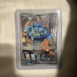 Pokemon Squirtle TCG Full Art Holo Card 148/142 Stellar Crown Illustration Rare - Image 1
