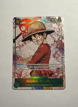 Monkey.D.Luffy OP13-118 Secret Rare Carrying On His Will Foil Alt Art - Image 1