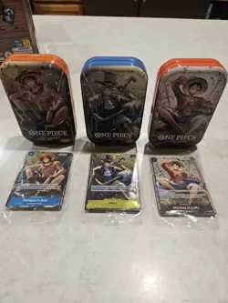 Sabo,Monkey.D.Luffy ,Ace (Tin Pack Set Vol. 2) One Piece Promotion Foils Sealed - Image 1