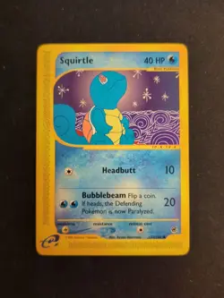 Pokemon Squirtle TCG Expedition Base Set Card 132/165 Regular Common NM/LP - Image 1