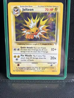 Pokemon TCG Jolteon Reverse Holo Legendary Collection Card 14/110 LP - Image 1